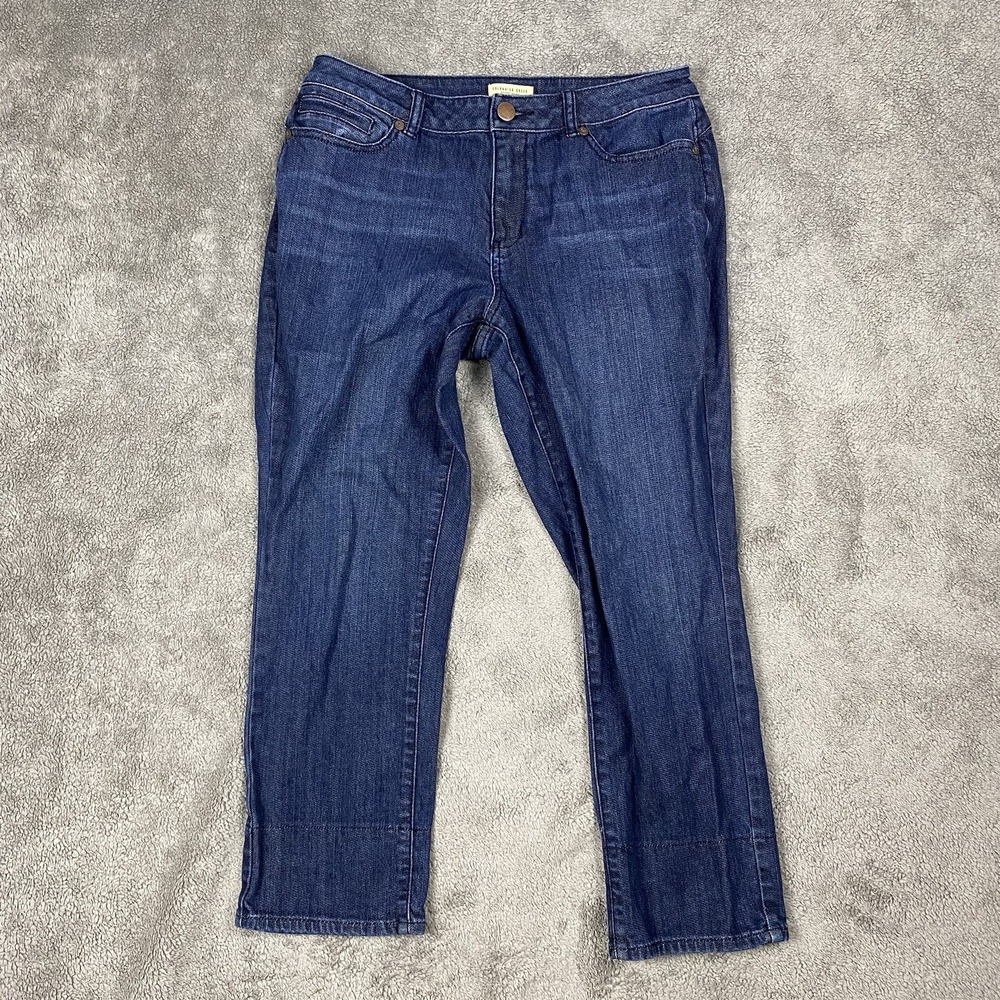 Coldwater Creek Womens 8 Blue Relaxed Straight‎